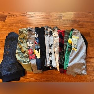 12 Boys long sleeve shirts. Size 3T